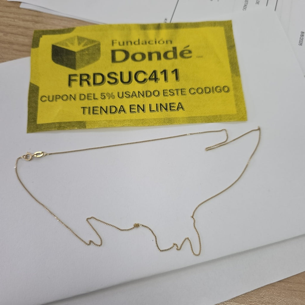 CADENA ORO 14 K 0.9 GRMS (SEMINUEVO)