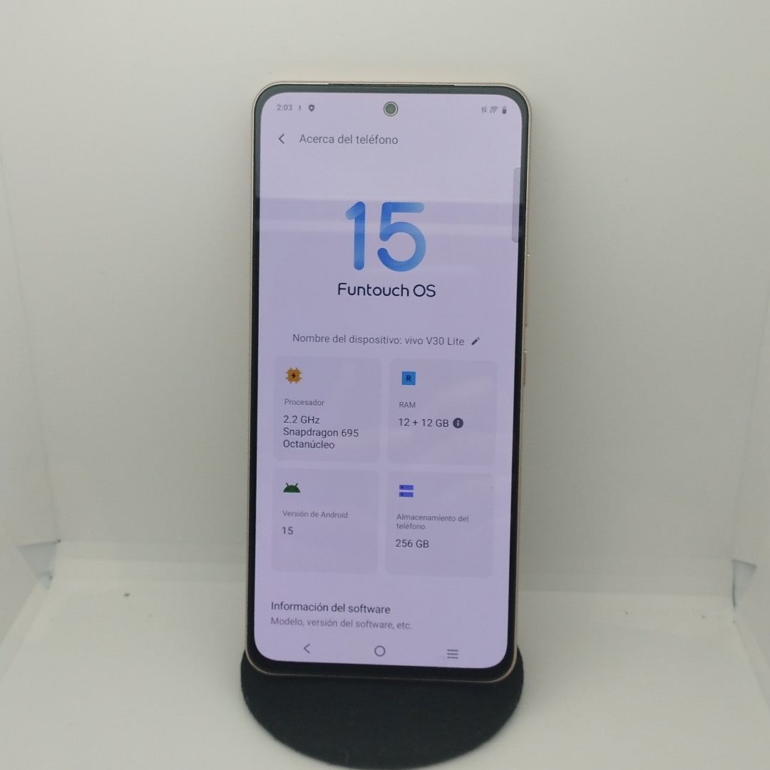 CELULAR VIVO V30 LITE V2314 (2023) 256 GB 12 GB RAM (SEMINUEVO)
