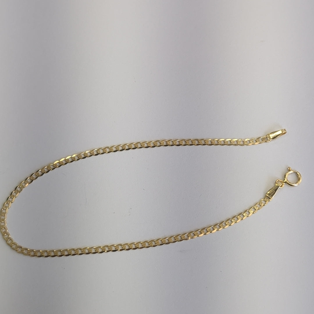 PULSERAS DAMA BARBADA AMARILLA ORO 14K 1.2 (NUEVO)