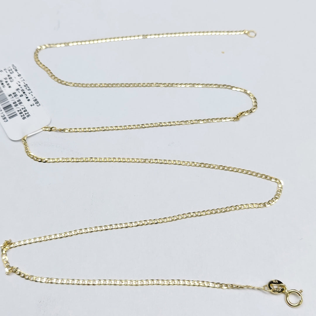 CADENAS BARBADA AMARILLA ORO 14K 2.2 (NUEVO)