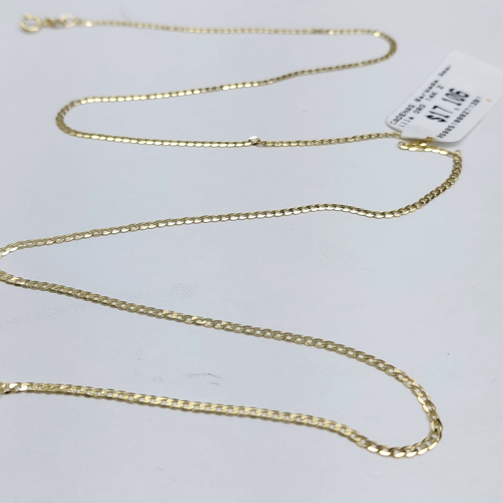 CADENAS BARBADA AMARILLA ORO 14K 2 (NUEVO)