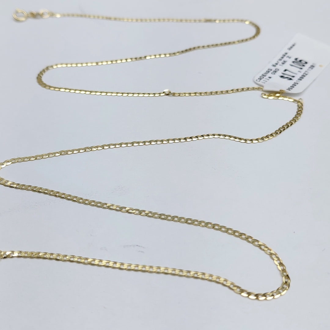 CADENAS BARBADA AMARILLA ORO 14K 2 (NUEVO)