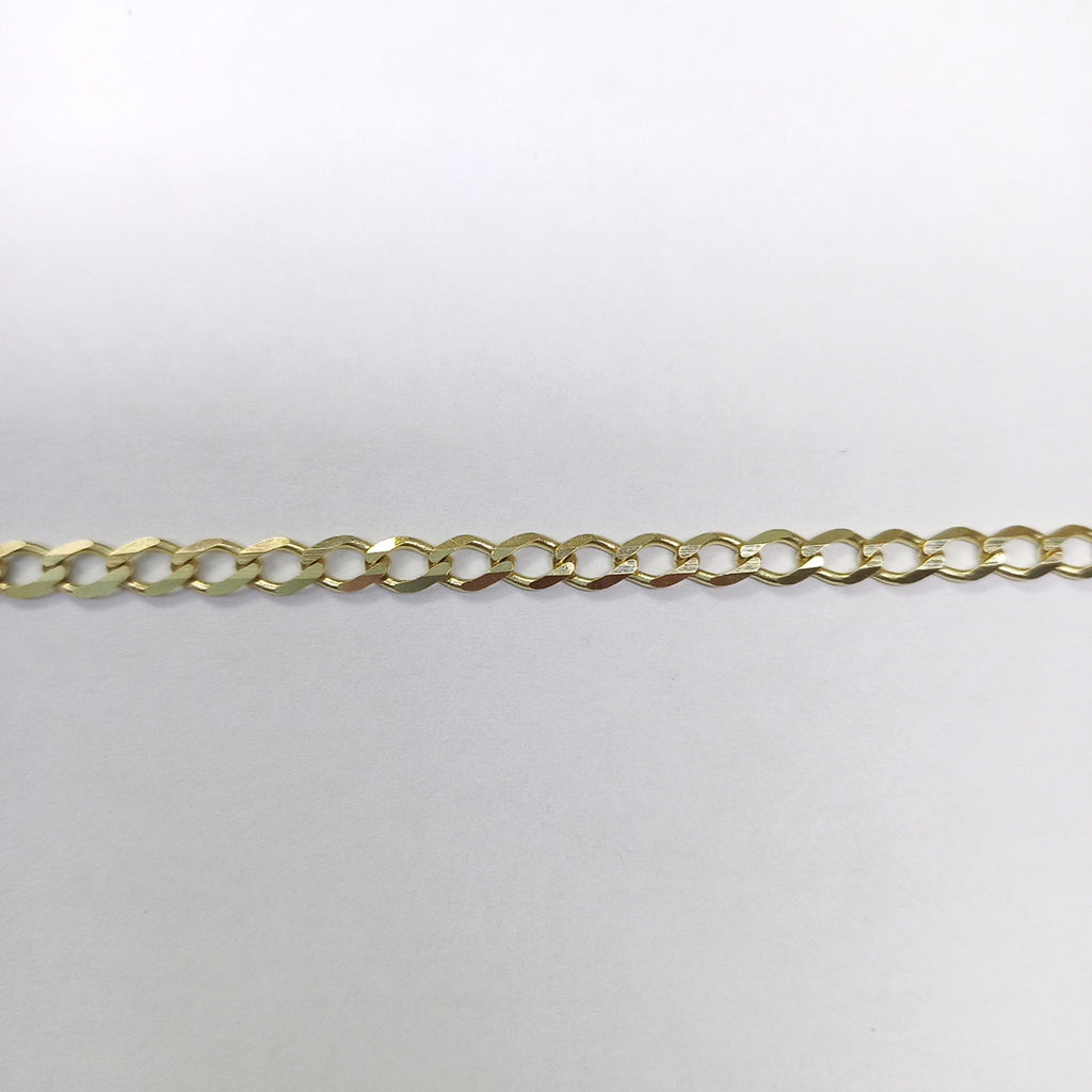 PULSERA TEJIDO BARBADA 14K 18 CM 3.4 GR (NUEVO)