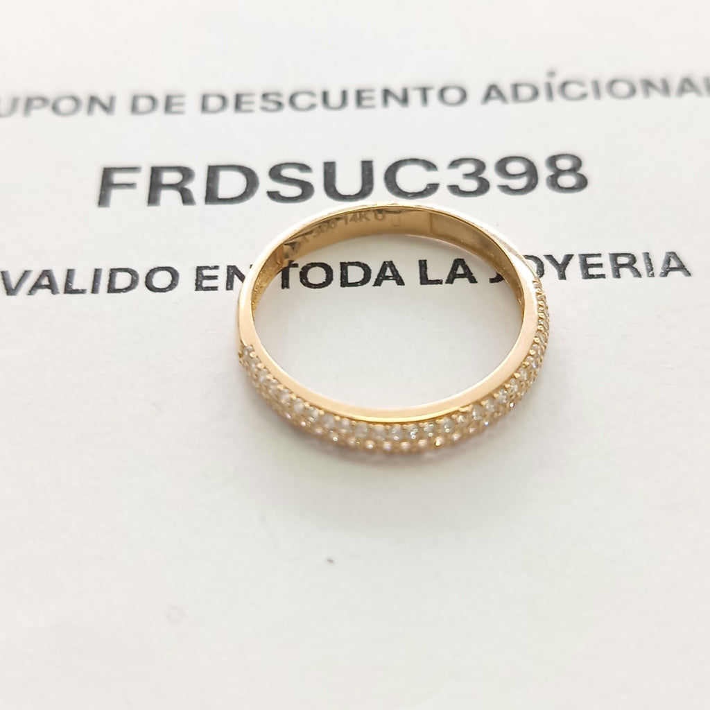 ANILLOS DAMA ORO 14K 1.5 (NUEVO)