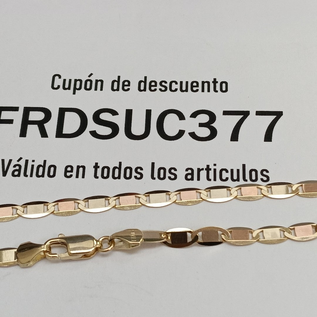 CADENAS VALENTINA/ESPEJO ORO 14K 10.7 (NUEVO)