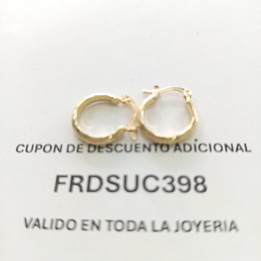 ARETES ARRACADA ASTRIADA 14K 1.6 GR (NUEVO)