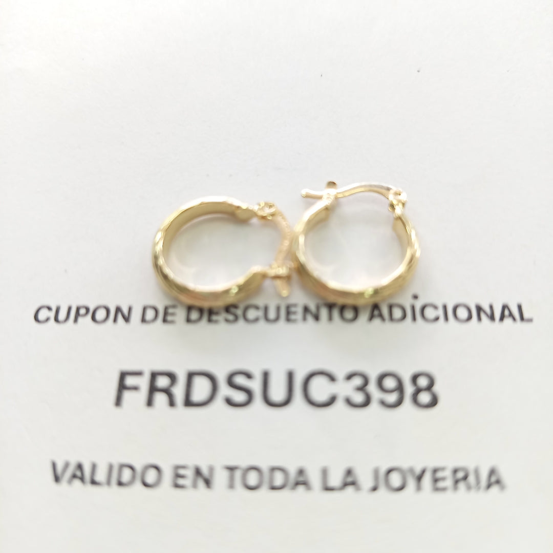 ARETES ARRACADA ASTRIADA 14K 1.6 GR (NUEVO)