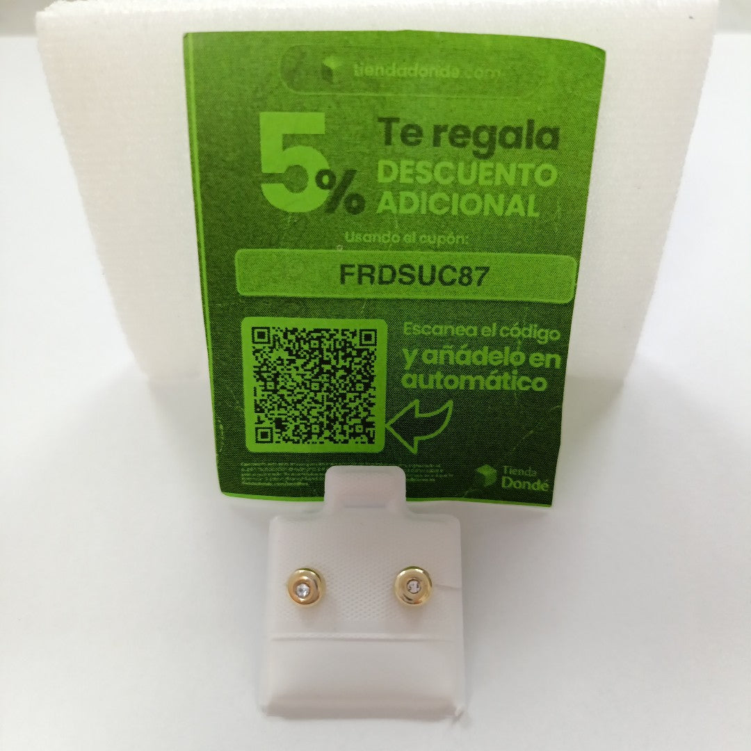BROQUELES BROQUEL C CIRCONIA 14K 0.27 GR (NUEVO)