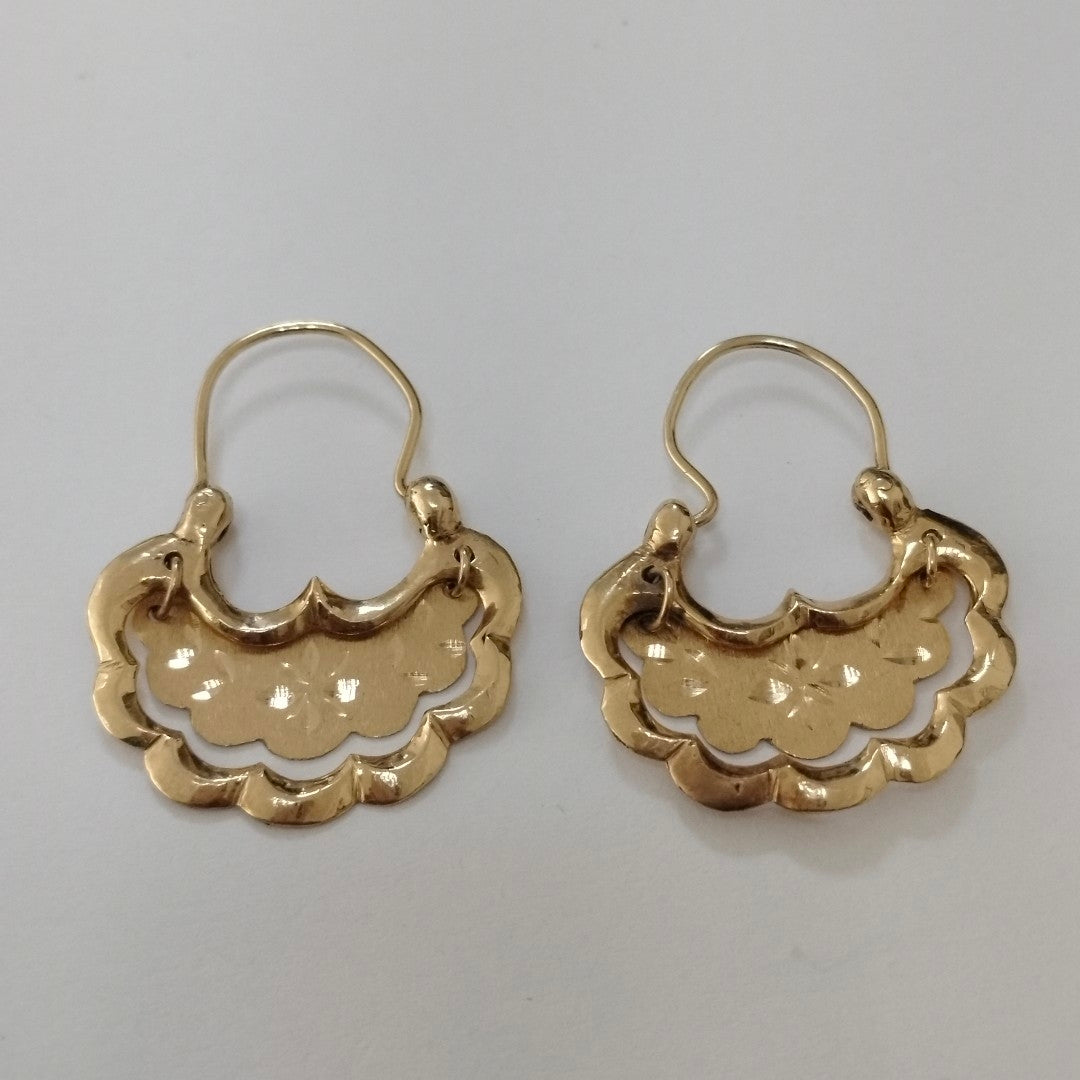 ARETES PAR ORO 14 K 6.4 GRMS (SEMINUEVO)