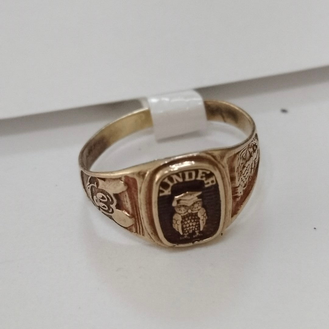 ANILLO DE GRADUACIÓN ORO 10 K 1.2 GRMS (SEMINUEVO)