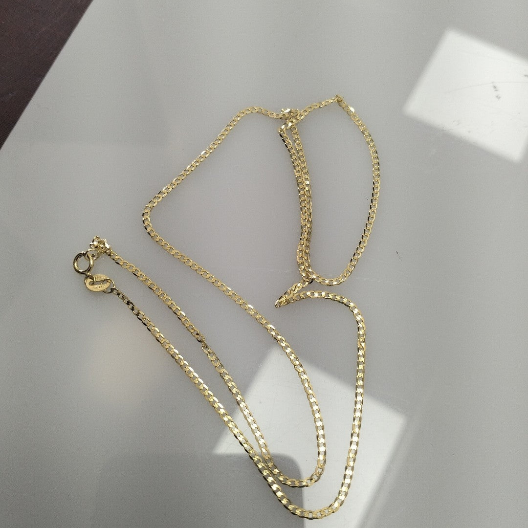 CADENAS BARBADA AMARILLA ORO 14K 2 (NUEVO)