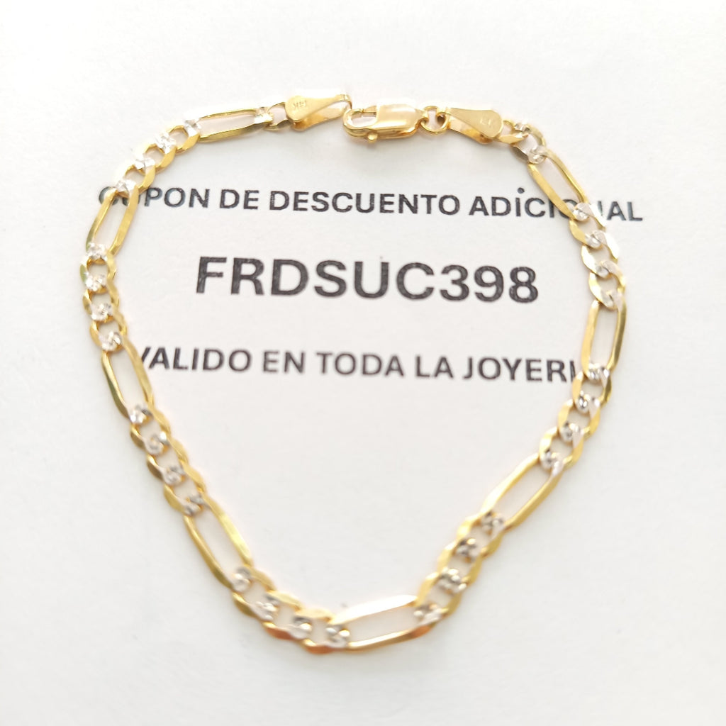 PULSERA 3X1 14K 18 CM 3.9 GR (NUEVO)