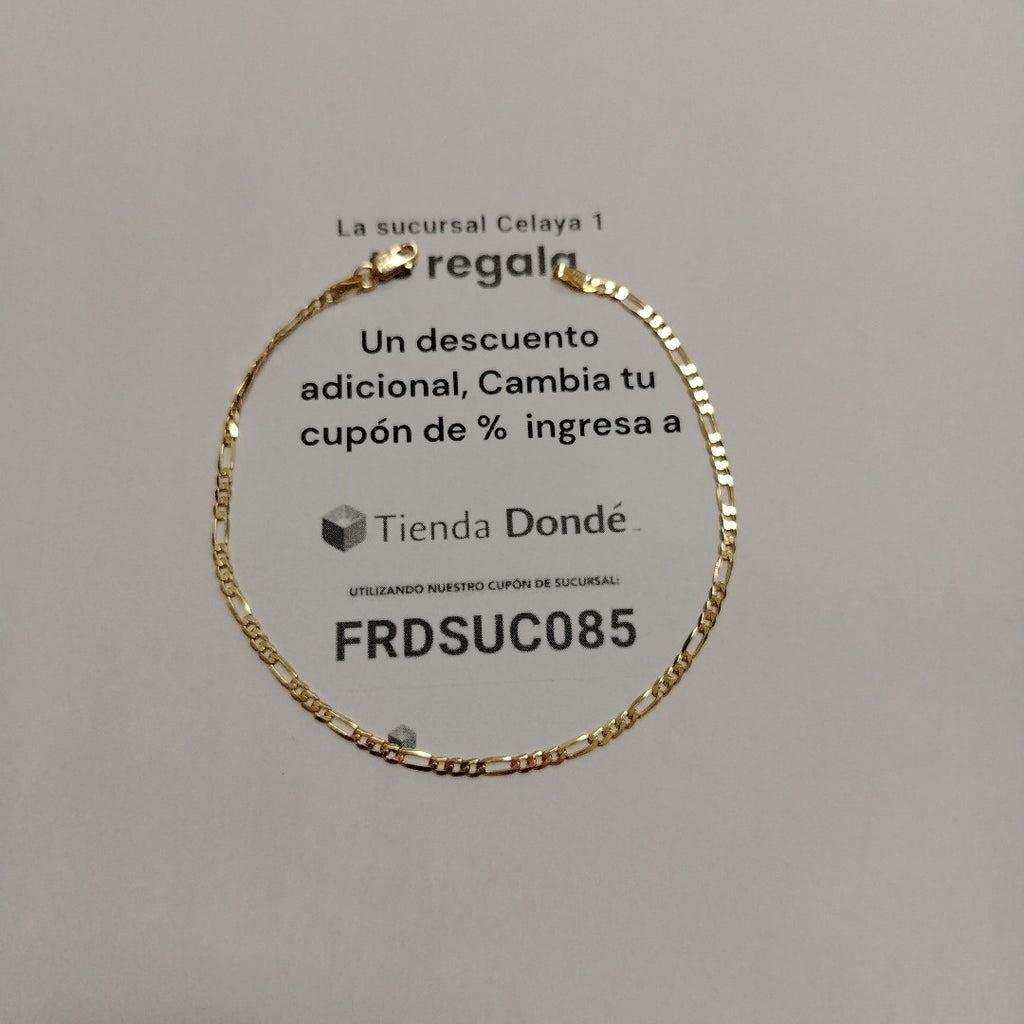 PULSERAS CABALLERO CARTIER 3 1 AMARILLA ORO 14K 2.1 (NUEVO)