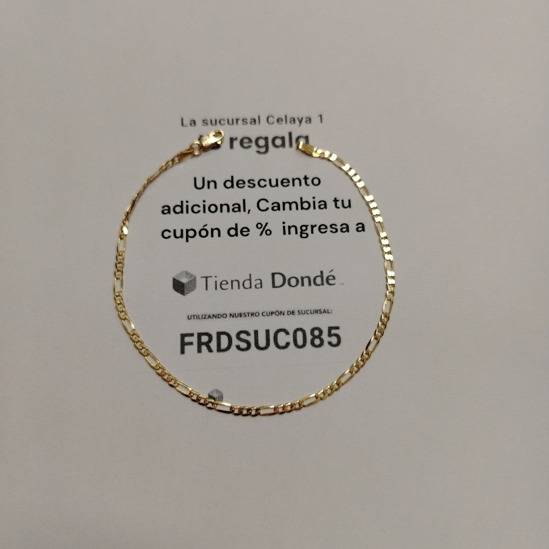 PULSERAS CABALLERO CARTIER 3 1 AMARILLA ORO 14K 2.1 (NUEVO)