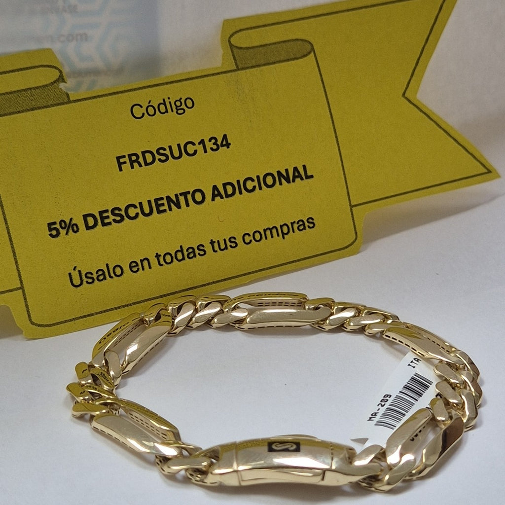 PULSERA MONACO ORO 14K 9.3 (NUEVO)