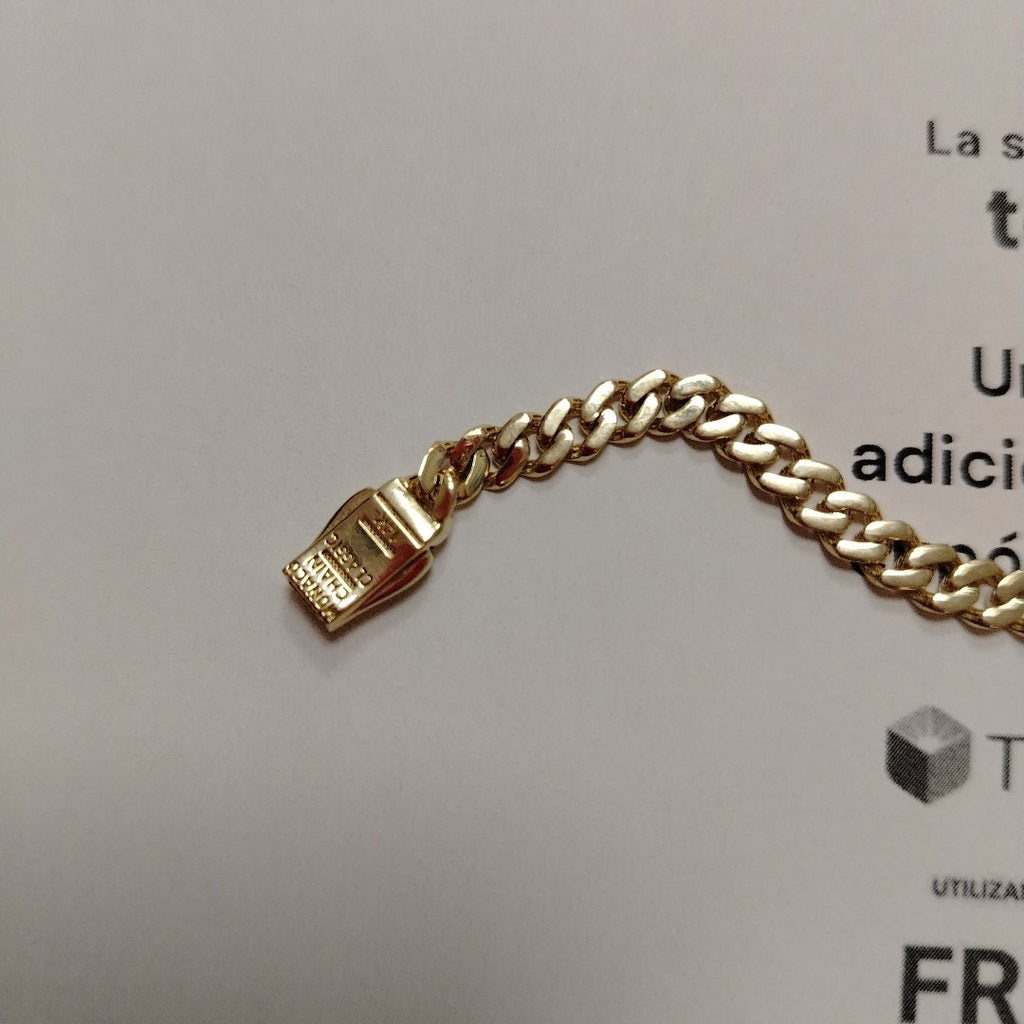 PULSERA CABALLERO MONACO ORO 14K 6.2 (NUEVO)