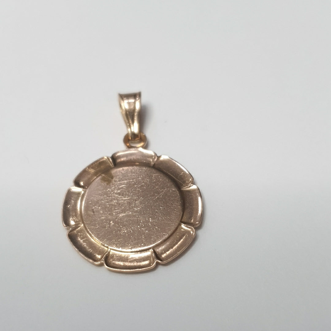 MEDALLA RELIGIOSA ORO COMBINADO 10 K 2.9 GRMS (SEMINUEVO)