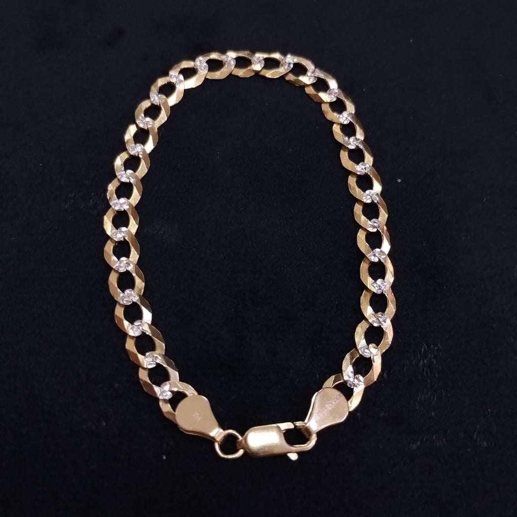 PULSERA BARBADA 14K 21 CM 5.6 GR (NUEVO)
