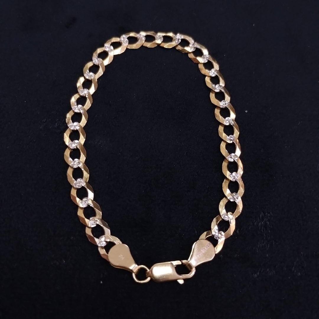 PULSERA BARBADA 14K 21 CM 5.6 GR (NUEVO)