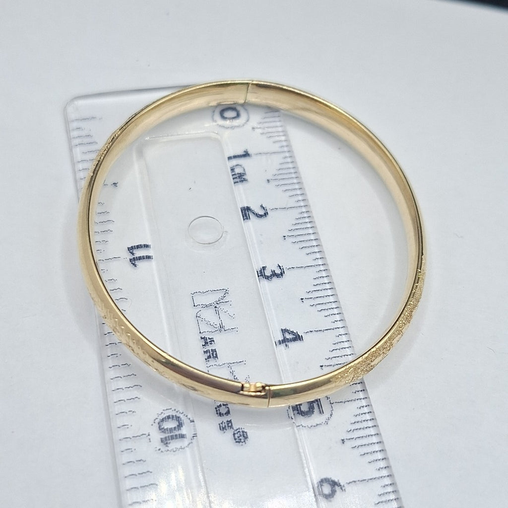 PULSERA RIGIDA ORO 14 K 4.3 GRMS (SEMINUEVO)
