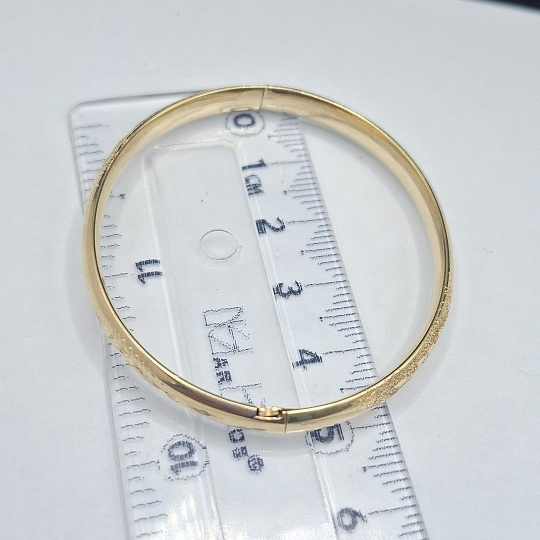 PULSERA RIGIDA ORO 14 K 4.3 GRMS (SEMINUEVO)