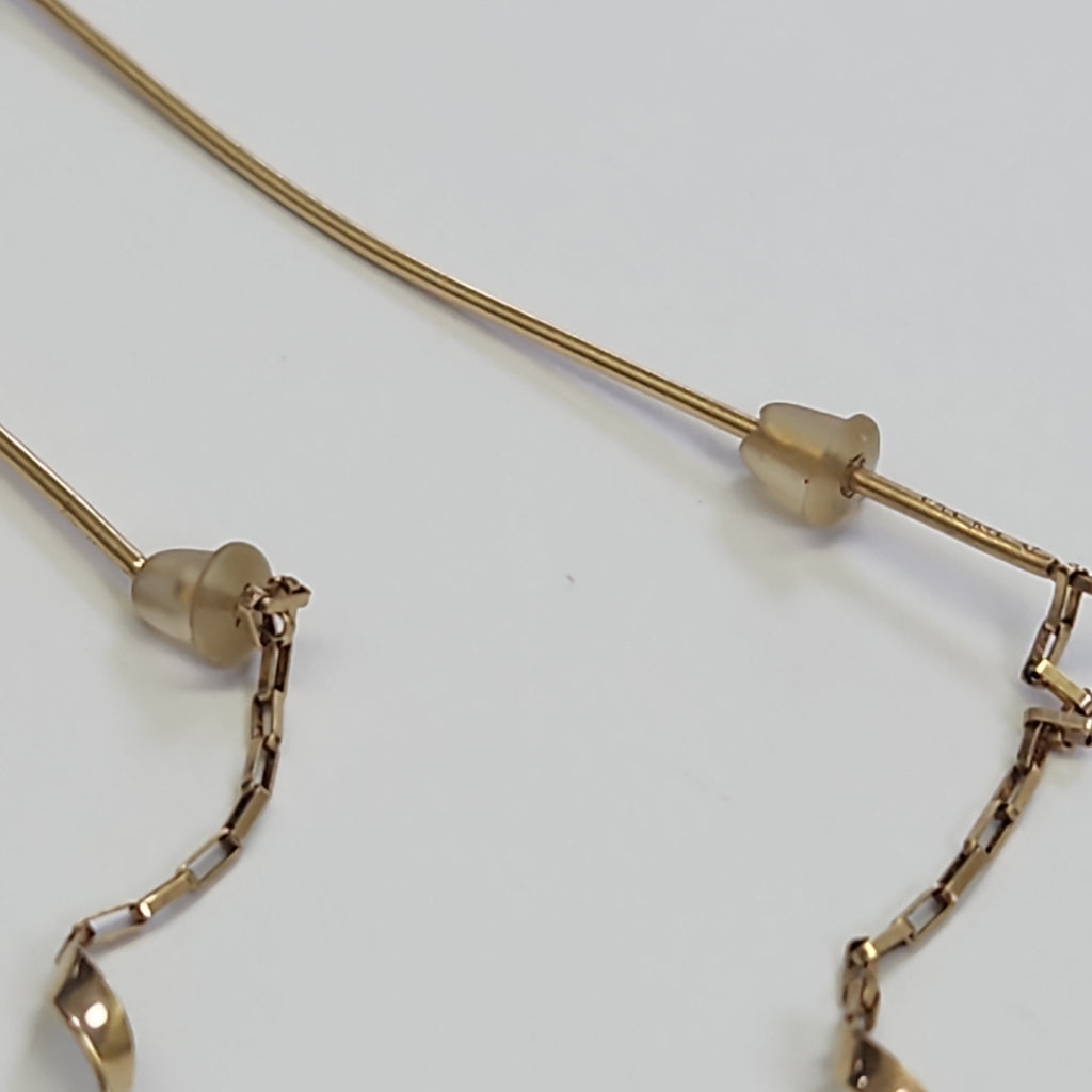 ARETES PAR ORO 14 K 1.8 GRMS (SEMINUEVO)
