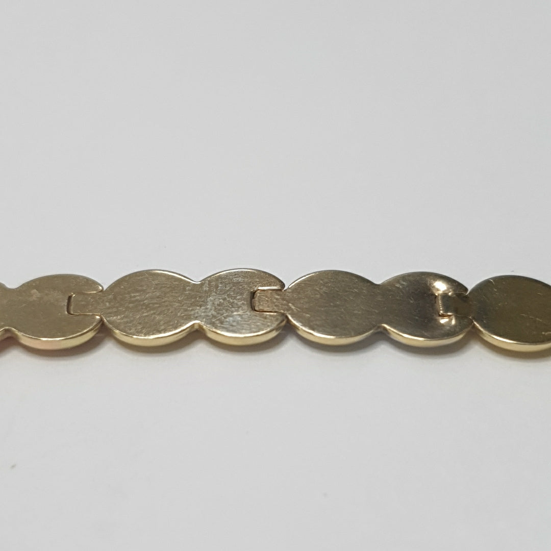 PULSERA ORO COMBINADO 14 K 6 GRMS (SEMINUEVO)