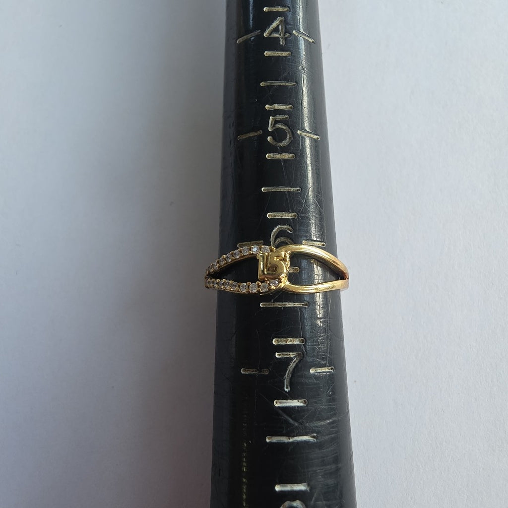 ANILLO CONMEMORATIVO ORO 8 K 1,70 GRMS (SEMINUEVO)