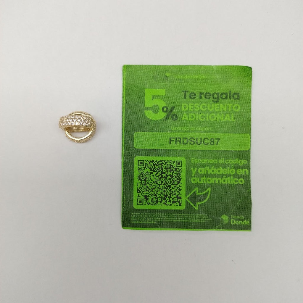 ARETES HUGGIE CON CIRCONIAS 14K 2.2 GR (NUEVO)