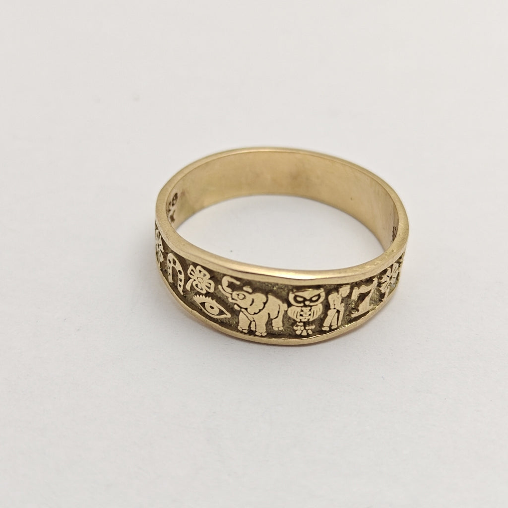 ARGOLLA DE LA SUERTE ORO 14 K 4,60 GRMS (SEMINUEVO)