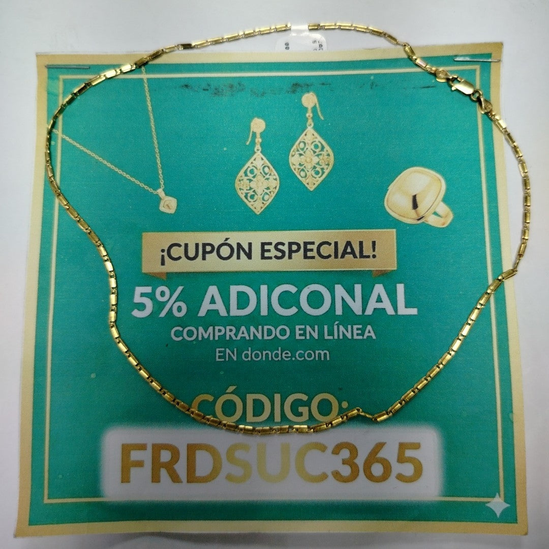 CADENA ORO 14 K 5.5 GRMS (SEMINUEVO)