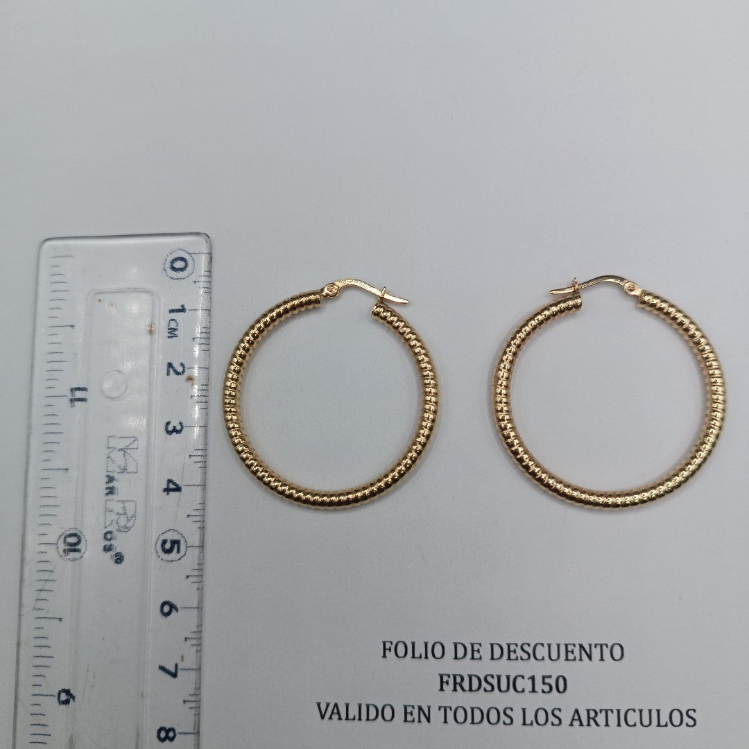 ARRACADAS PAR ORO 14 K 3,00 GRMS (SEMINUEVO)