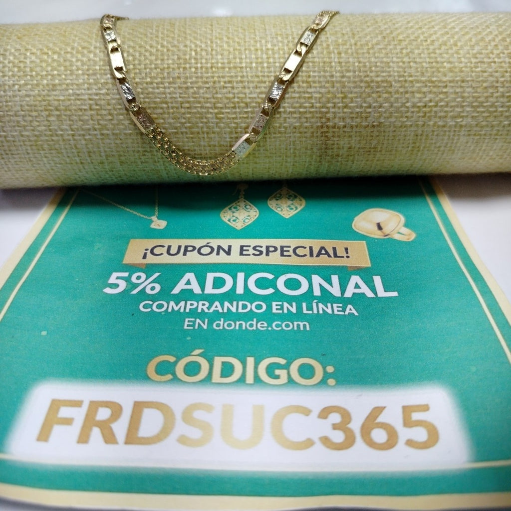 PULSERA ORO COMBINADO 14 K 7,40 GRMS (SEMINUEVO)