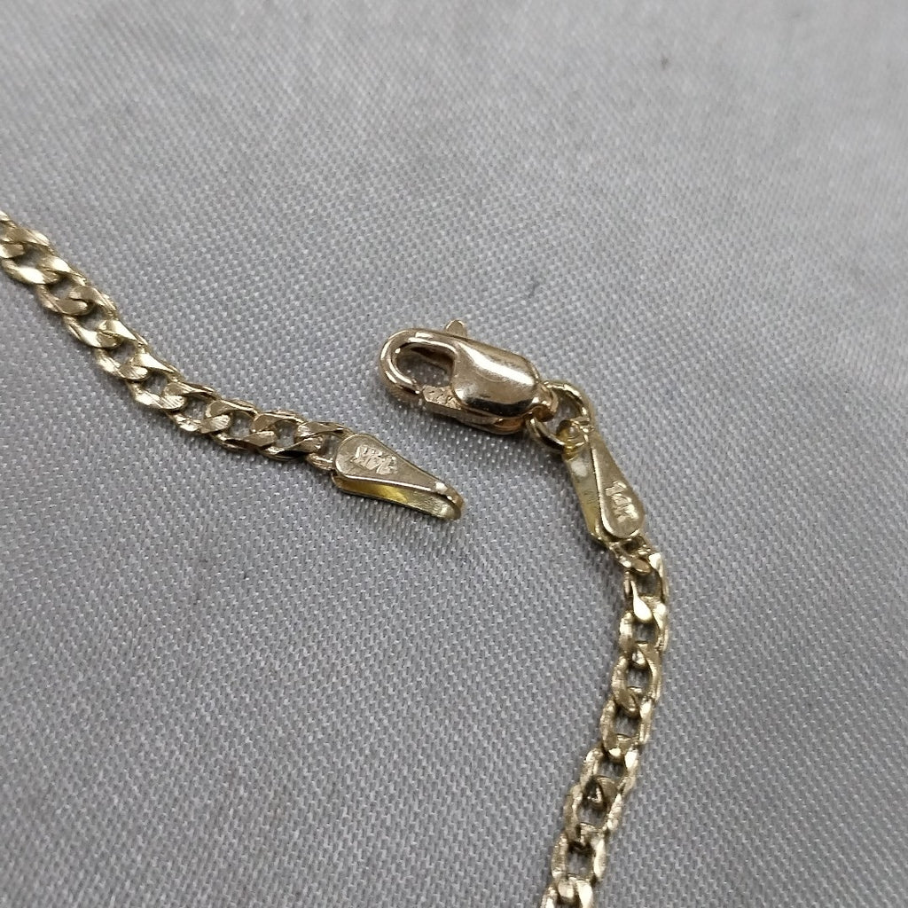 PULSERA BARBADA 14K 18 CM 2 GR (NUEVO)