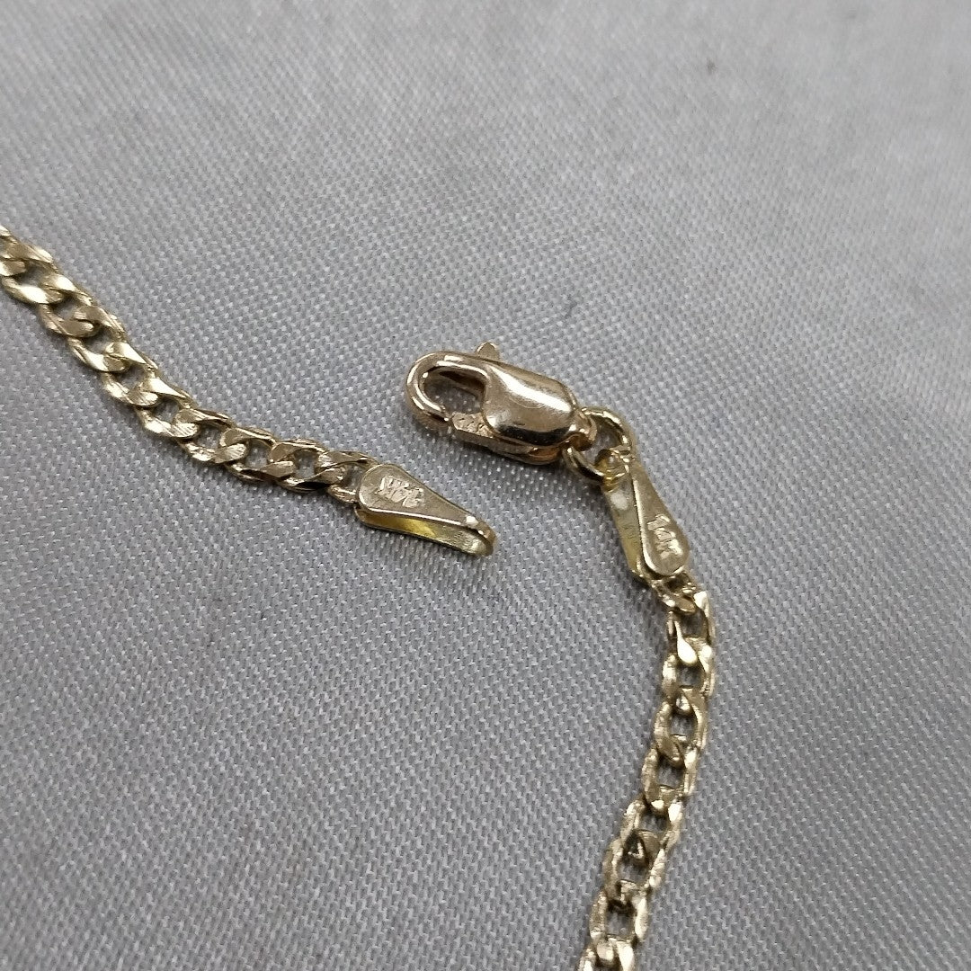PULSERA BARBADA 14K 18 CM 2 GR (NUEVO)