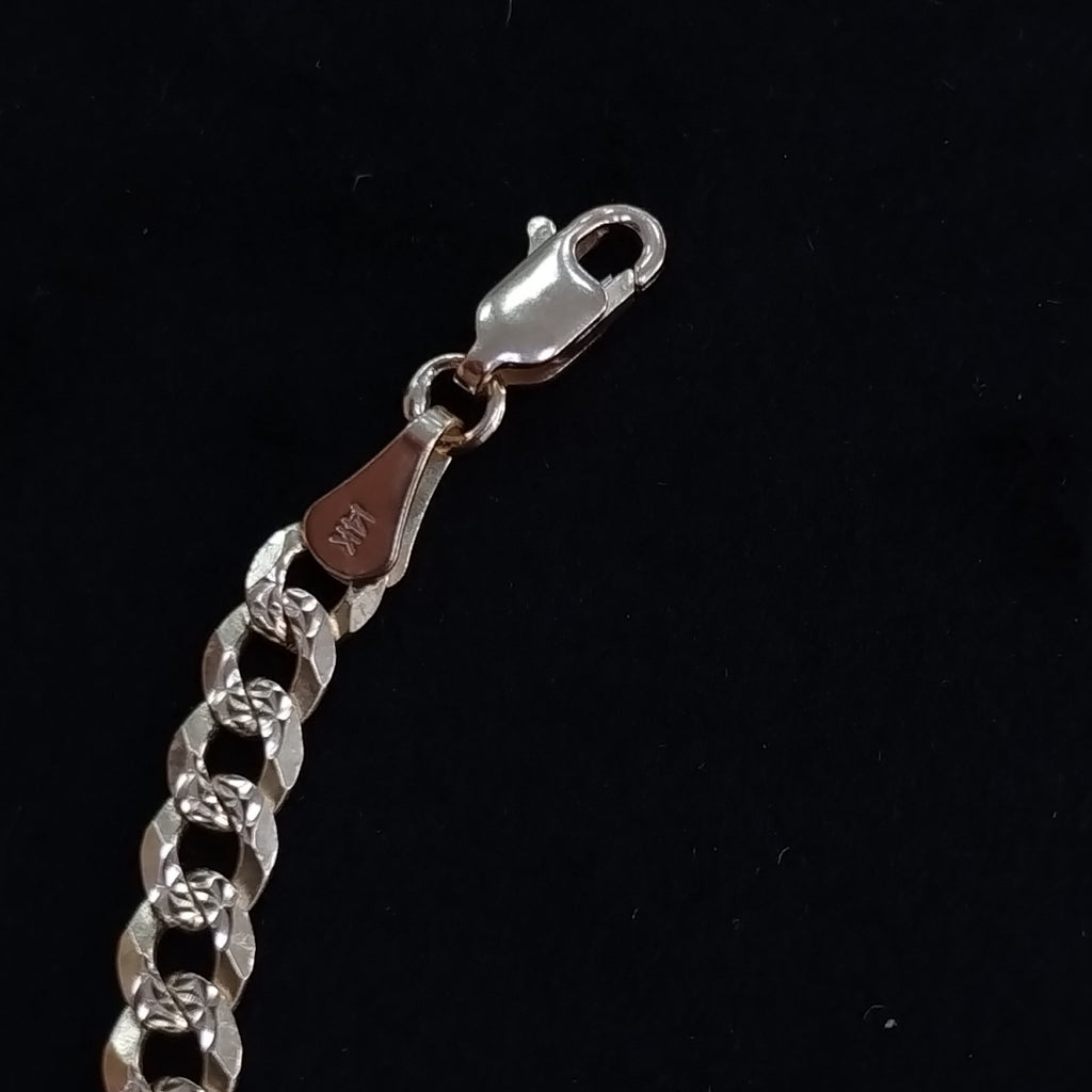 PULSERA BARBADA 14K 21 CM 7.5 GR (NUEVO)