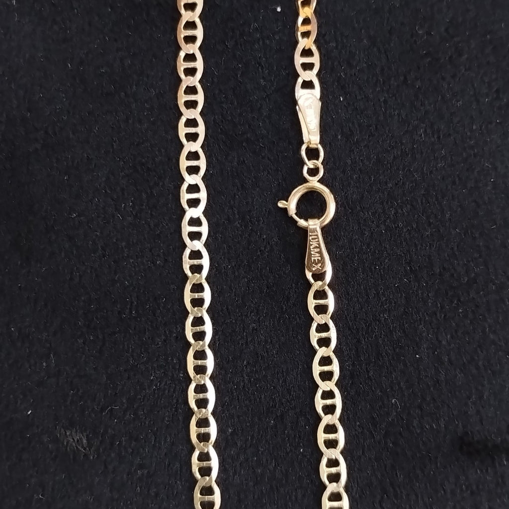 CADENAS TEJIDO GUCHI ORO 10K 55 CM 4.1 GR (NUEVO)