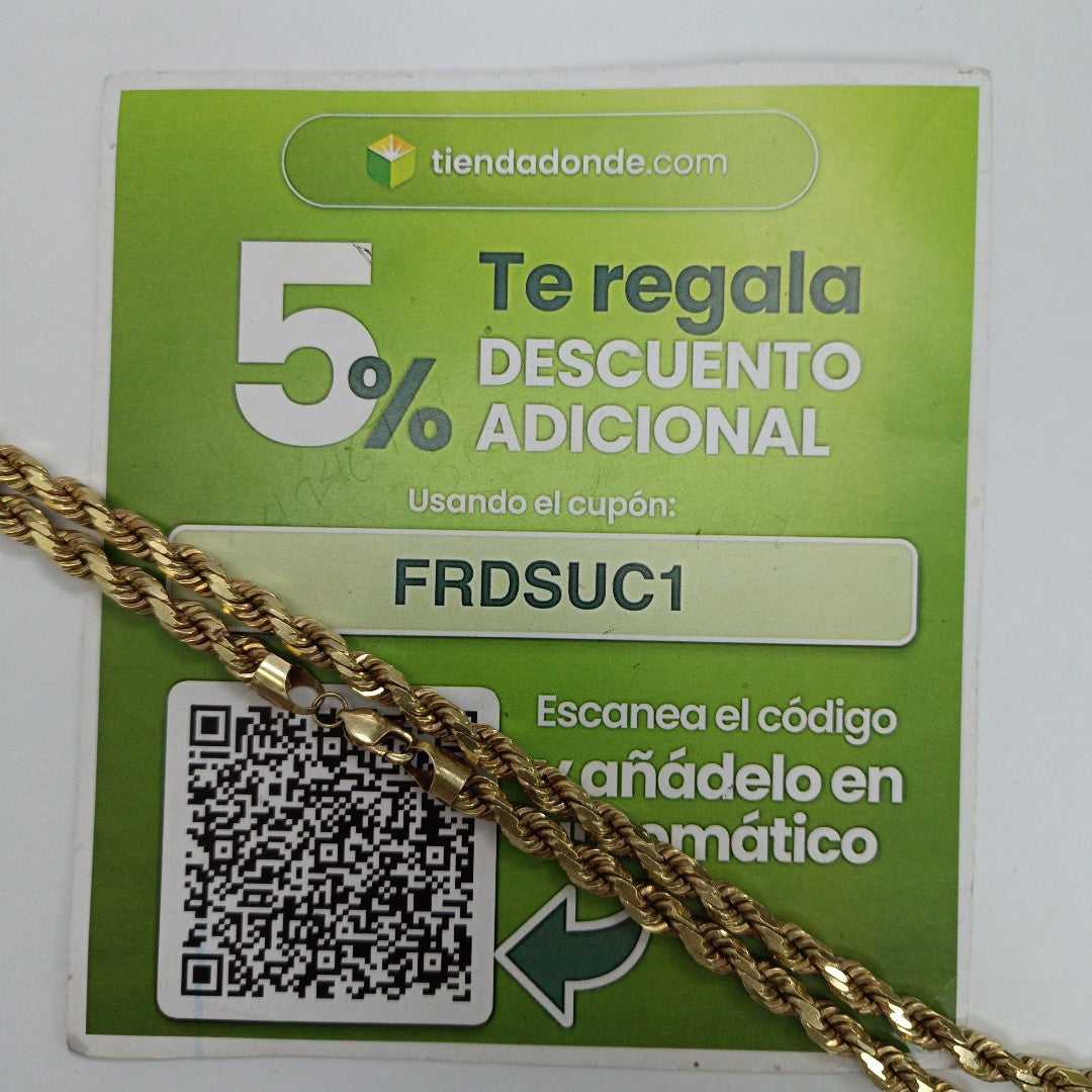 CADENA ORO 14 K 101 GRMS (SEMINUEVO)