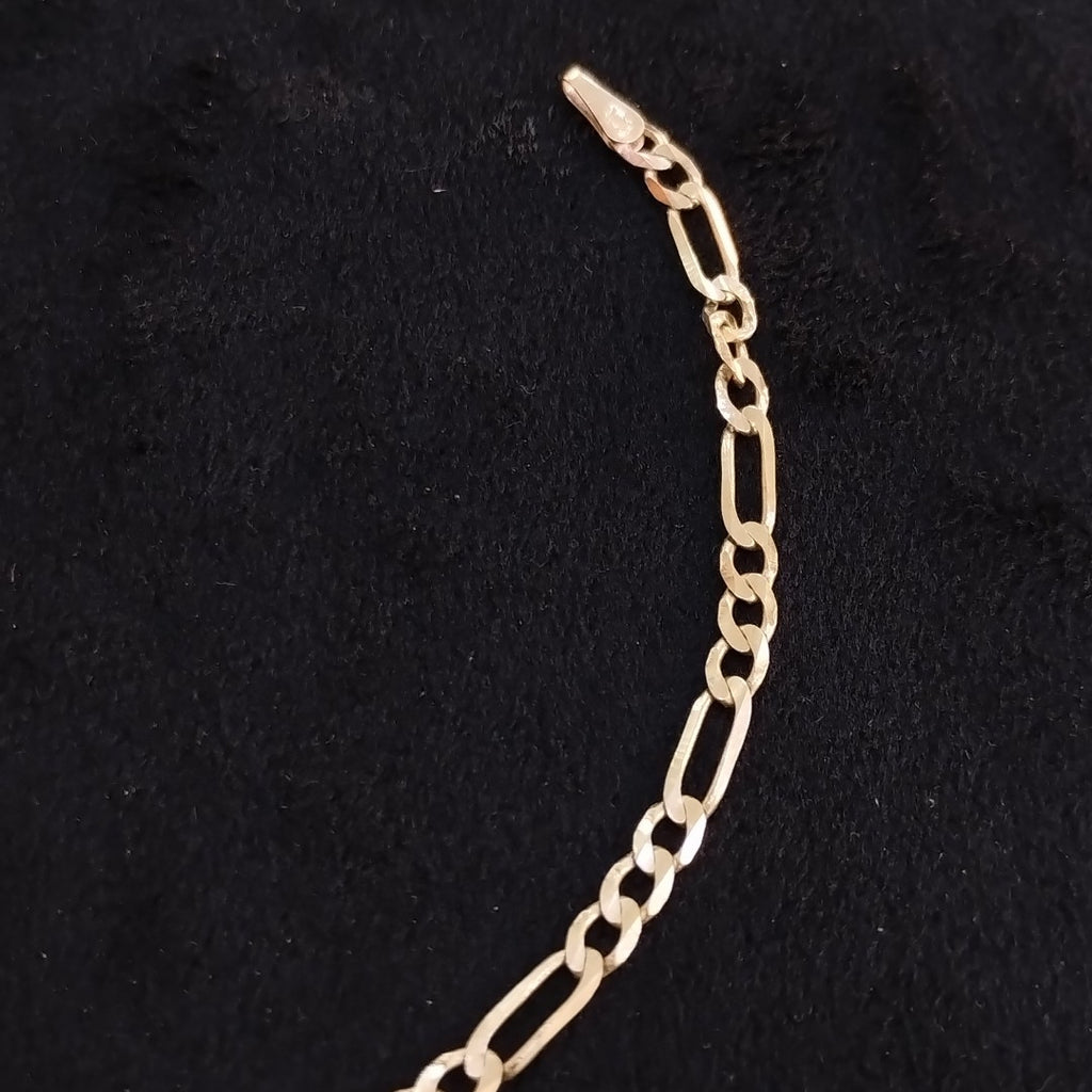 PULSERA TEJIDO 3X1 14K 18 CM 2.6 GR (NUEVO)