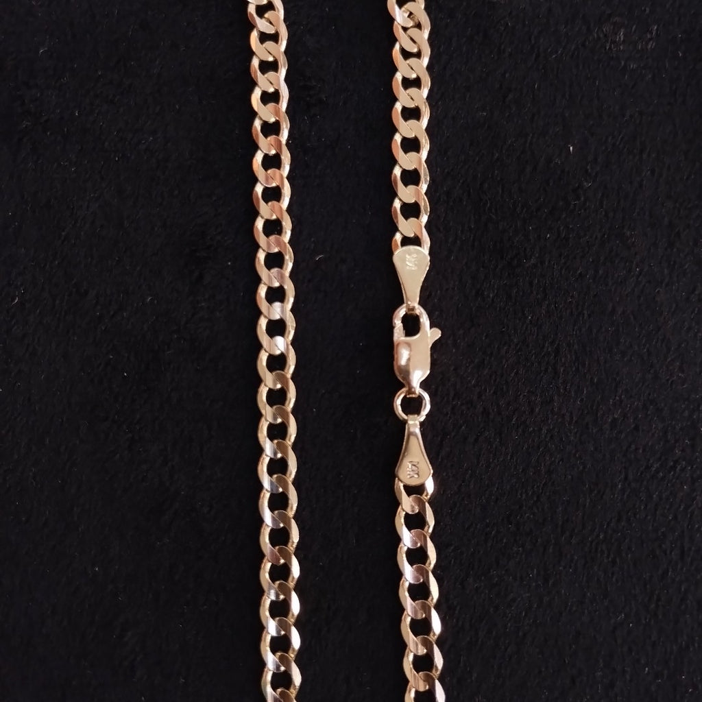 CADENA BARBADA 14K 55 CM 12.5 GR (NUEVO)