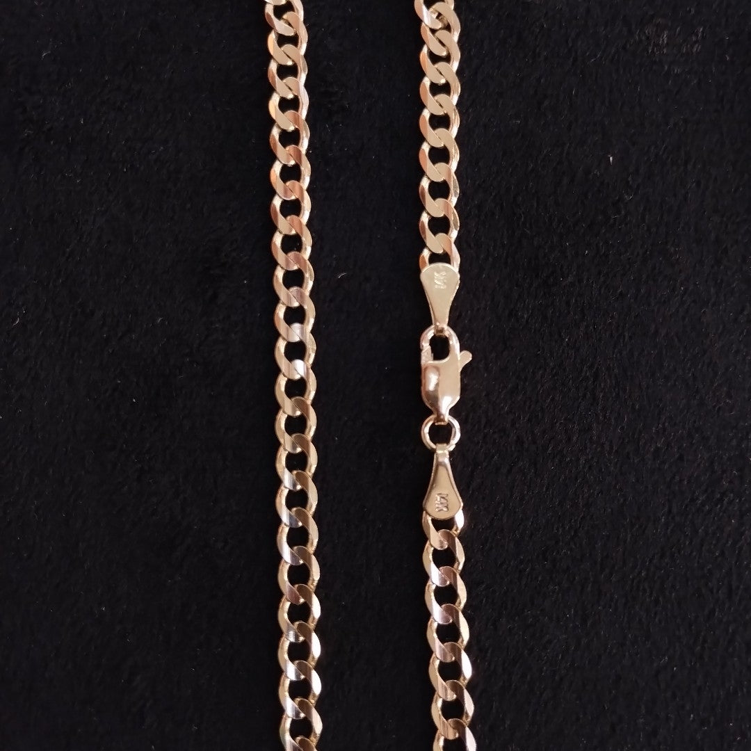 CADENA BARBADA 14K 55 CM 12.5 GR (NUEVO)