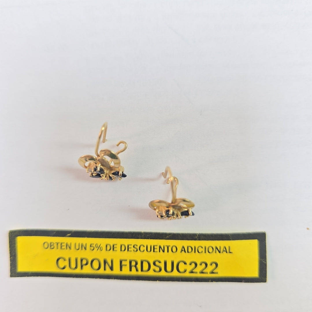 ARETES PAR ORO 10 K 2.8 GRMS (SEMINUEVO)