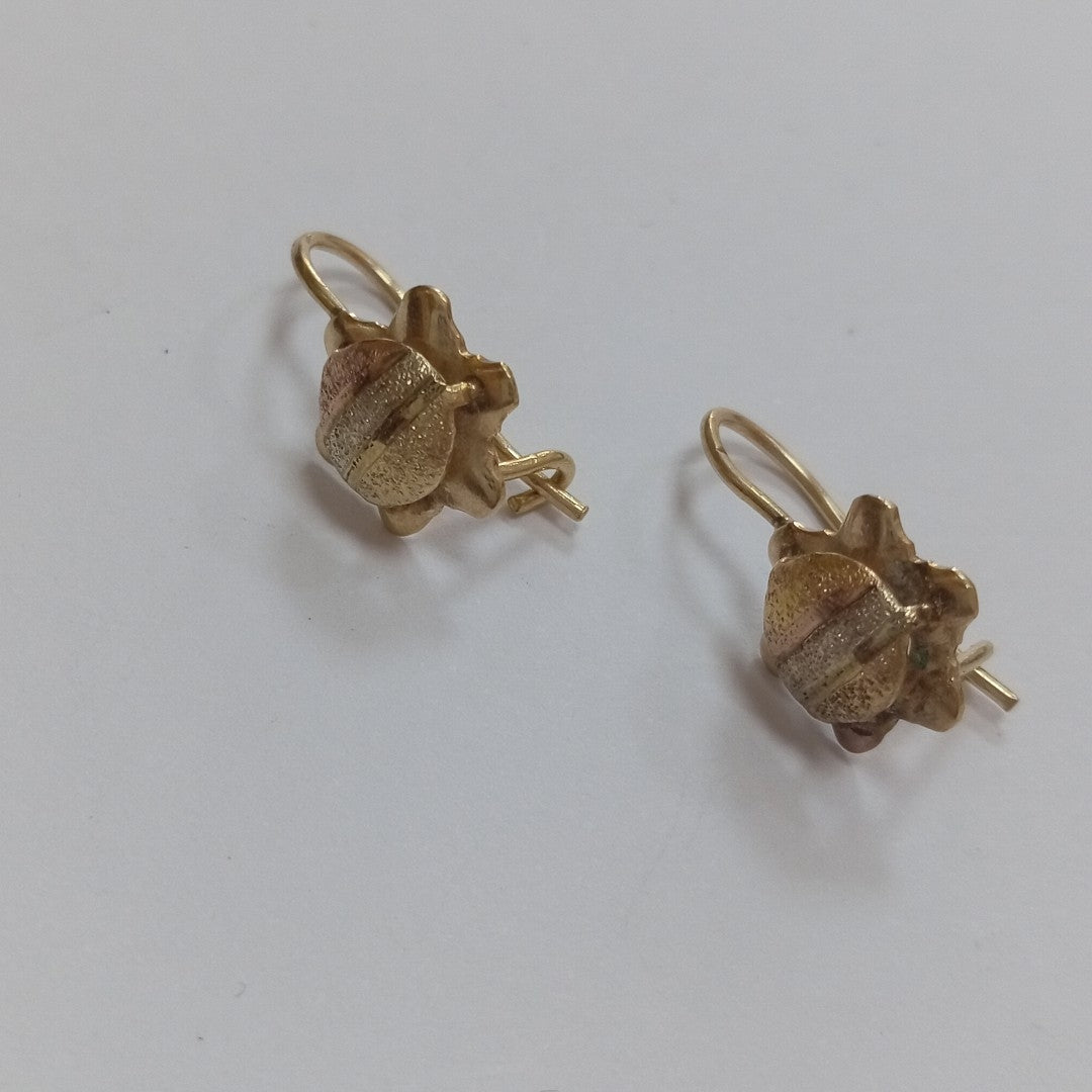 ARETES PAR ORO 8 K 1.3 GRMS (SEMINUEVO)
