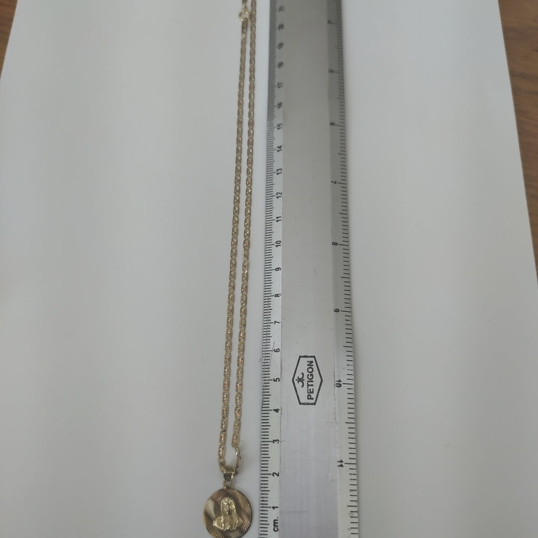CADENA, DIJE ORO 10 K 3.9 GRMS (SEMINUEVO)