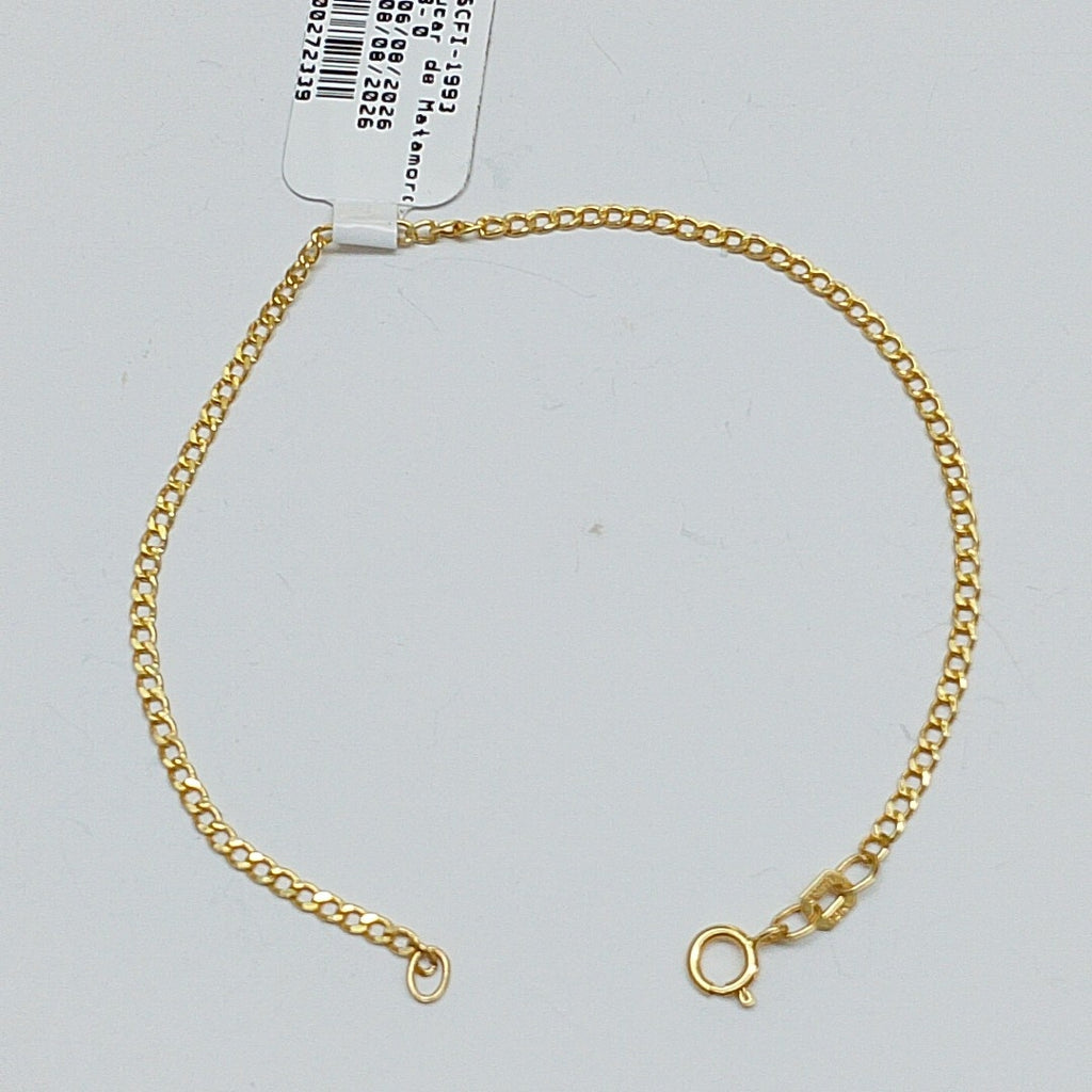 PULSERAS DAMA BARBADA AMARILLA ORO 14K 0.8 (NUEVO)