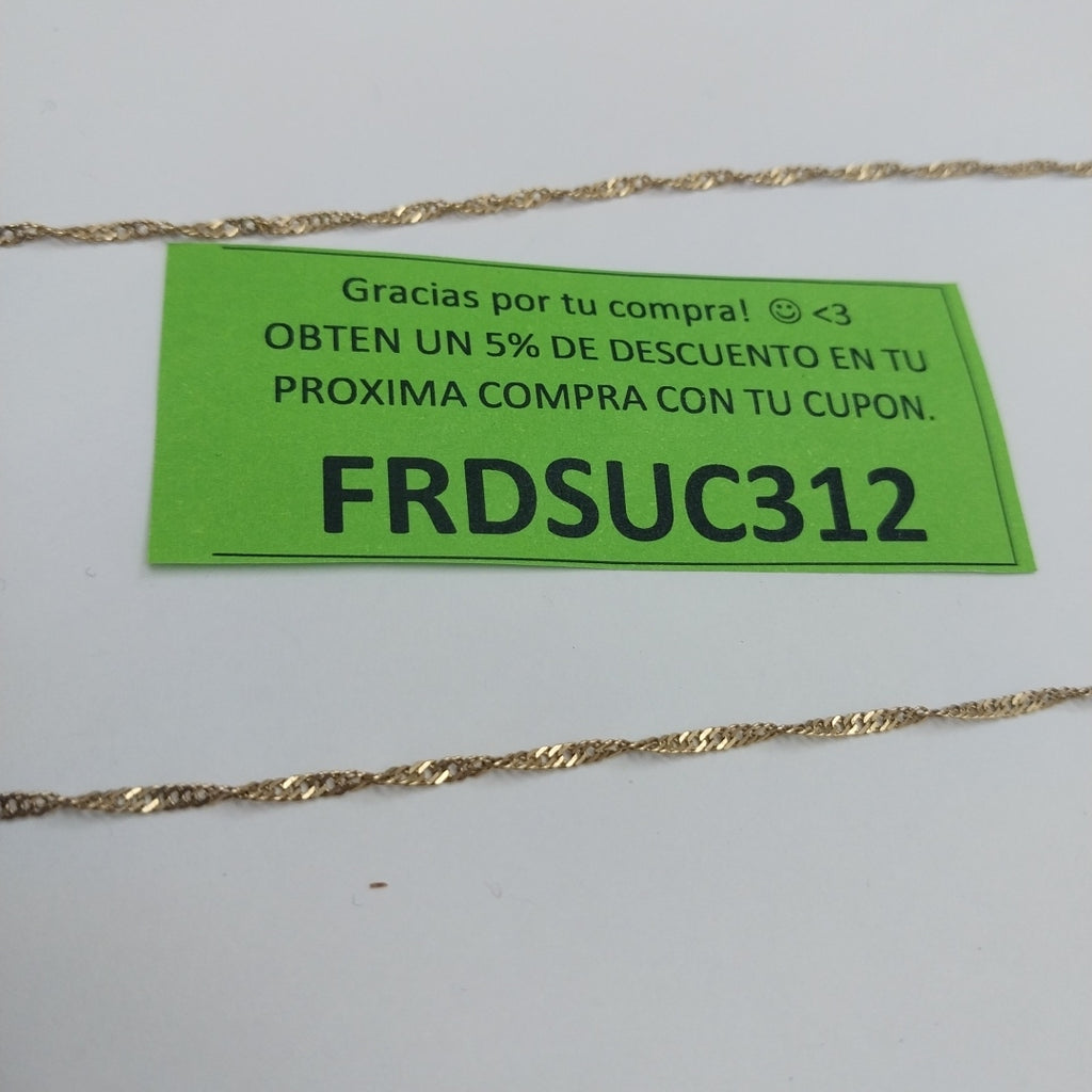 CADENA ORO 14 K 2.5 GRMS (SEMINUEVO)