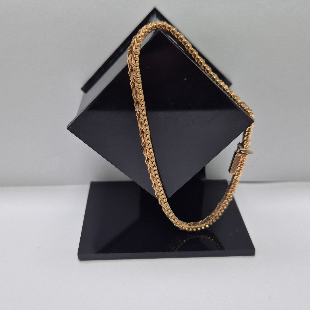 PULSERA ORO COMBINADO 14 K 11,70 GRMS (SEMINUEVO)