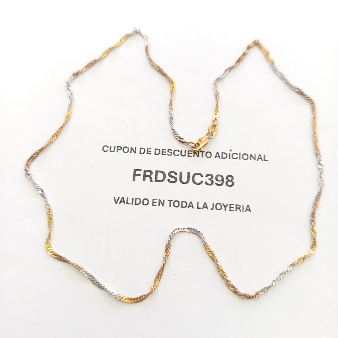 CADENA ORO 10 K 3.5 GRMS (SEMINUEVO)