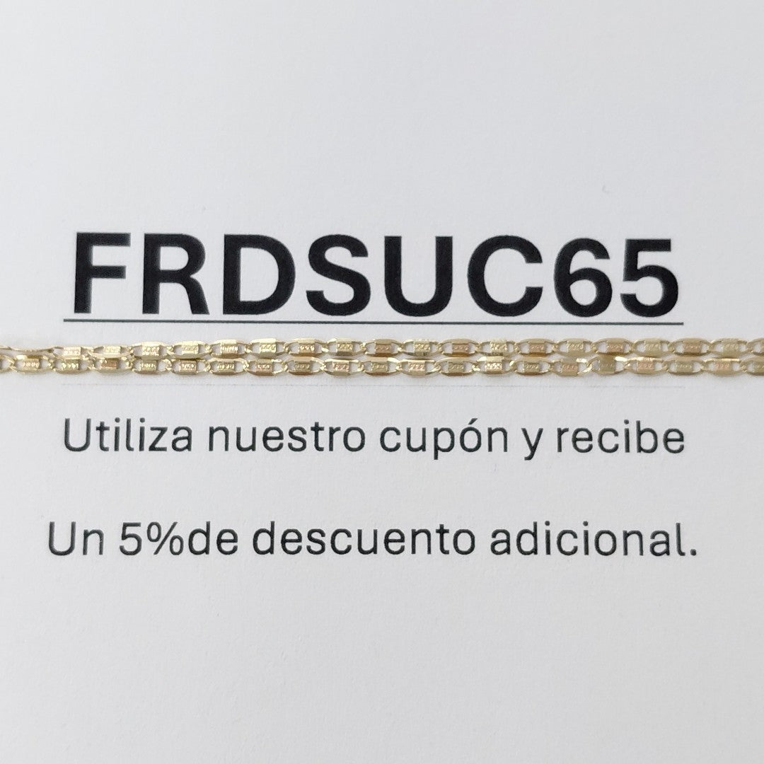 CADENA ORO 14 K 1.1 GRMS (SEMINUEVO)