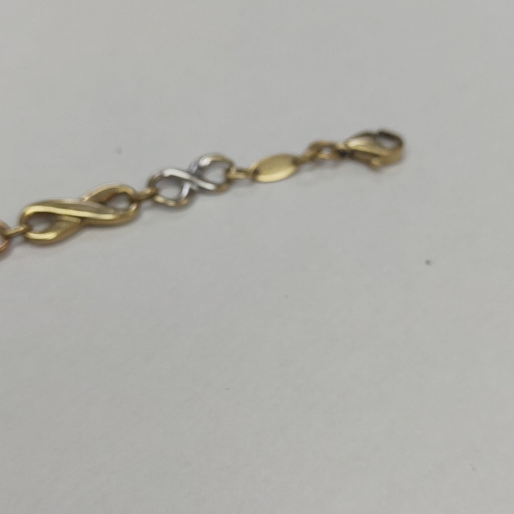 PULSERA ORO, ORO COMBINADO 14 K 3.4 GRMS (SEMINUEVO)